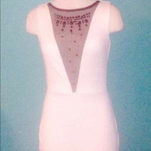 White dress with black sequins